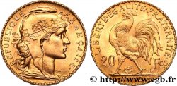 20 francs or Coq, Liberté Égalité Fraternité 1912 Paris F.535/6 MS 