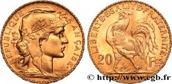 20 francs or Coq, Liberté Égalité Fraternité 1912 Paris F.535/6 MS 