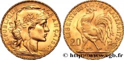 20 francs or Coq, Liberté Égalité Fraternité 1912 Paris F.535/6 SPL 