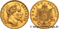 20 francs or Napoléon III, tête laurée 1868 Strasbourg F.532/19 XF45 
