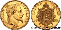 50 francs or Napoléon III, tête laurée 1862 Paris F.548/1 SUP 