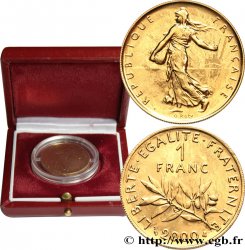 1 franc Semeuse Or, BU (Brillant Universel) 2000 Pessac F5.1007 1