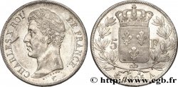 5 francs Charles X, 1er type, A inachevé 1825 Paris F.310/3