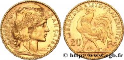 20 francs or Coq, Dieu protège la France 1904 Paris F.534/9