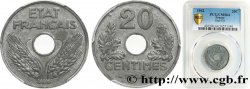 20 centimes État français 1942  F.153/4