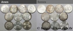 Lot de 10 pièces de 100 francs commémoratives - - F.-/