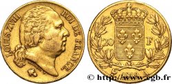 20 francs or Louis XVIII, tête nue 1819 Paris F.519/15