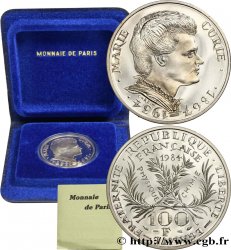 Belle Épreuve 100 francs Marie Curie 1984 Paris F.452/2 var. FDC 