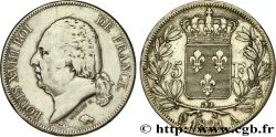 5 francs Louis XVIII, tête nue 1821 Paris F.309/60