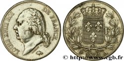 5 francs Louis XVIII, tête nue 1821 Paris F.309/60