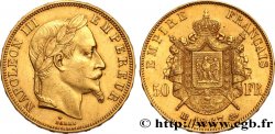 50 francs or Napoléon III, tête laurée 1867 Strasbourg F.548/9