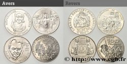 Lot des 4 dernières 100 francs Commémoratives Argent n.d.  F.462 à 465/2