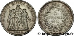 5 francs Hercule, petit A 1875 Paris F.334/15