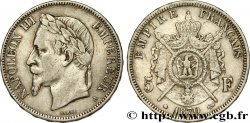 5 francs Napoléon III, tête laurée 1870 Paris F.331/17