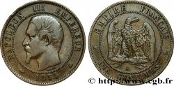 Dix centimes Napoléon III, tête nue 1854 Bordeaux F.133/16