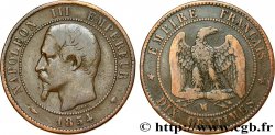 Dix centimes Napoléon III, tête nue 1854 Marseille F.133/17