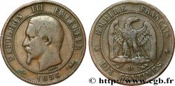 Dix centimes Napoléon III, tête nue 1856 Lyon F.133/37