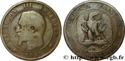 Dix centimes Napoléon III, tête nue 1857 Bordeaux F.133/44