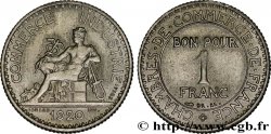 Essai de 1 franc Chambres de Commerce en nickel 1920 Paris GEM.95 7