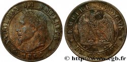 Un centime Napoléon III, tête laurée 1862 Strasbourg F.103/5