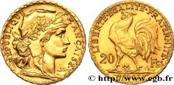 FAUX de 20 francs or Coq, Liberté Égalité Fraternité 1907 Paris F.535/1 var. SPL+ 