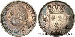 1/4 franc Louis XVIII  1824 Paris F.163/31 TTB50 
