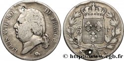 5 francs Louis XVIII, tête nue 1823 Paris F.309/76