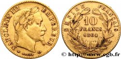 10 francs or Napoléon III, tête laurée, type définitif à grand 10 1864 Paris F.507A/6