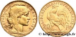 20 francs or Coq, Dieu protège la France 1905 Paris F.534/10 SS52 