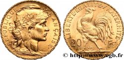 20 francs or Coq, Liberté Égalité Fraternité 1907 Paris F.535/1 SPL+ 