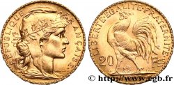 20 francs or Coq, Liberté Égalité Fraternité 1907 Paris F.535/1 MS 