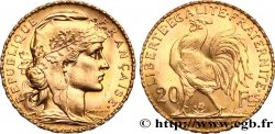 20 francs or Coq, Liberté Égalité Fraternité 1908 Paris F.535/2 MS 