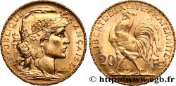 20 francs or Coq, Liberté Égalité Fraternité 1911  F.535/5