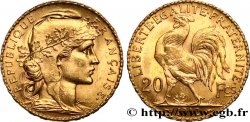 20 francs or Coq, Liberté Égalité Fraternité 1912 Paris F.535/6