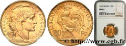 20 francs or Coq, Dieu protège la France 1903 Paris F.534/8