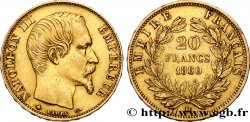 20 francs or Napoléon III, tête nue 1860 Strasbourg F.531/19