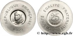 Essai de 25 centimes Rude en aluminium 1909 Paris GEM.65 2
