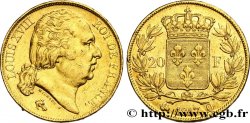 20 francs or Louis XVIII, tête nue 1817 Perpignan F.519/8 TTB+ 