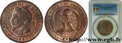 Dix Centimes Napoléon tête laurée 1861 Bordeaux F.134/6