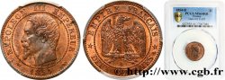 Deux centimes Napoléon III, tête nue 1854 Rouen F.107/10