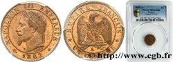 Un centime Napoléon III, tête laurée 1862 Paris F.103/4 SPL64 PCGS