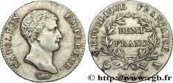 Demi-franc Napoléon Empereur, Calendrier grégorien 1806 Paris F.175/1