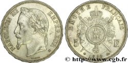 5 francs Napoléon III, tête laurée 1869 Strasbourg F.331/15