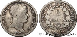 2 francs Napoléon Ier tête laurée, Empire français 1812 Lille F.255/51