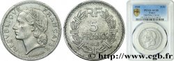 5 francs Lavrillier, aluminium, 9 fermé 1948  F.339/14