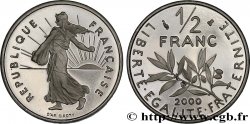 1/2 franc Semeuse, BE (Belle Épreuve) 2000 Pessac F.198/43 var.