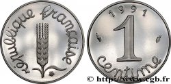 1 centime Épi, BE (Belle Épreuve), frappe monnaie 1991 Pessac F.106/48 var. FDC 