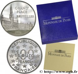 Belle Épreuve 15 euro / 100 francs - La Grand’Place (Bruxelles, Belgique) 1996  F5.2023 1