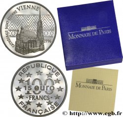 Belle Épreuve 15 euro / 100 francs - La Cathédrale Saint-Étienne (Vienne, Autriche) 1996  F5.2022 1