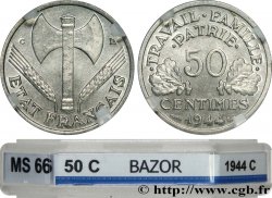 50 centimes Francisque, légère 1944 Castelsarrasin F.196/6